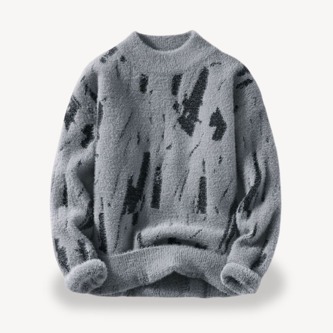 Loravelle | Men's Fuzzy Knit Sweater Hause Lune