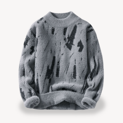 Loravelle | Men's Fuzzy Knit Sweater Hause Lune