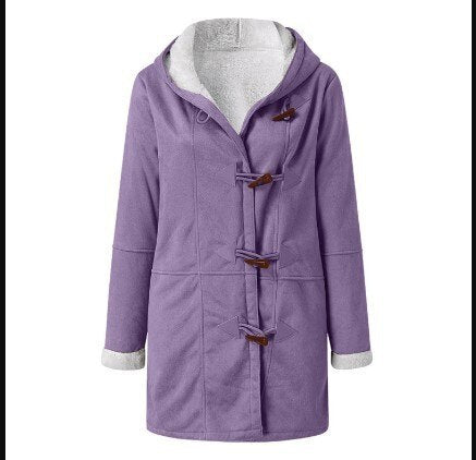 Gemütliche Gefütterte Damenjacke mit Kapuze – Weiches Fleece, Winter 7