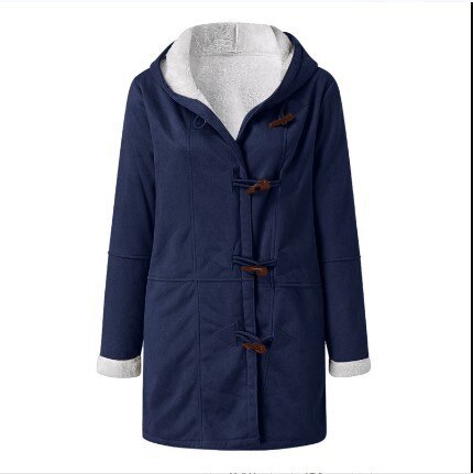 Gemütliche Gefütterte Damenjacke mit Kapuze – Weiches Fleece, Winter 9