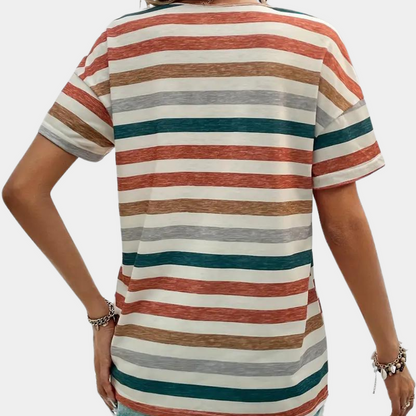 Gestreiftes Baumwoll-T-Shirt | Damen T-Shirt & Oberteile Damen für Jeden Tag 4