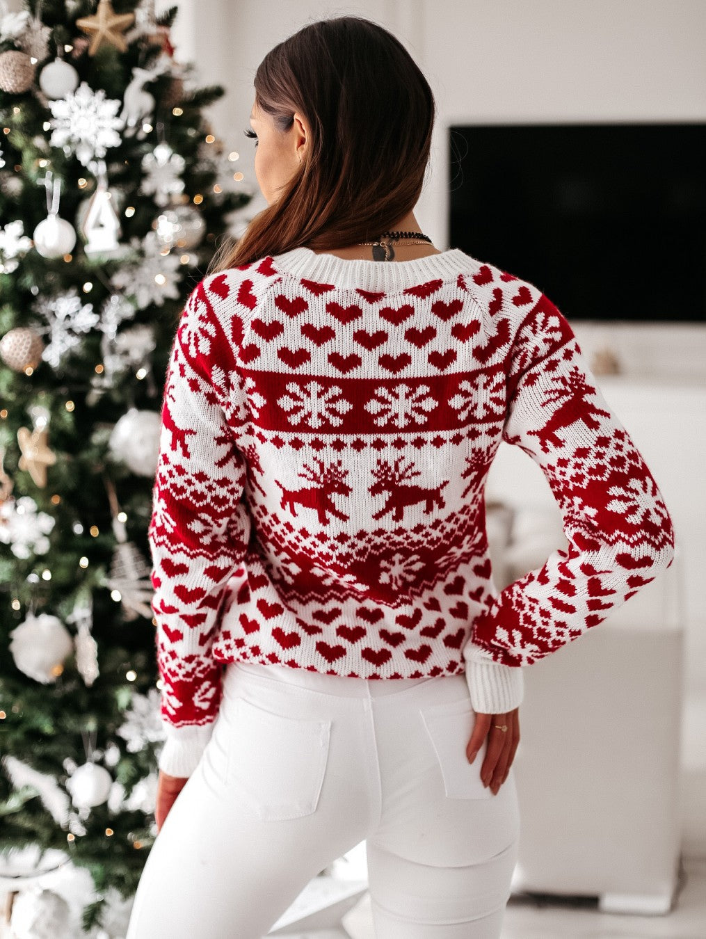 Zimowy Sweter Damski SnowFlake Hause Lune