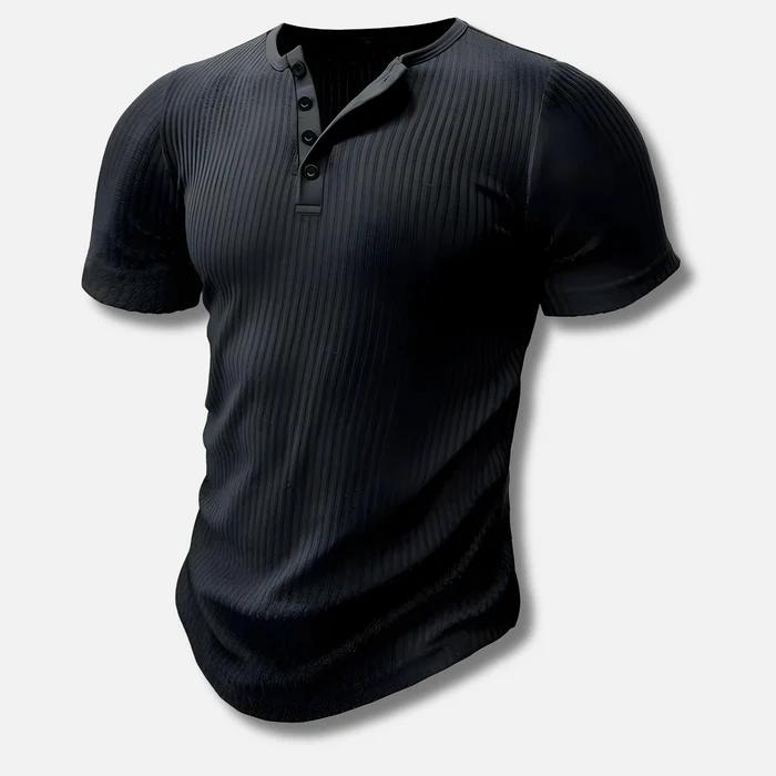 Henley T-Shirt für Männer | Muscle Fit Design 2