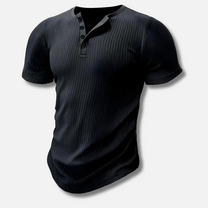 Henley T-Shirt für Männer | Muscle Fit Design 2
