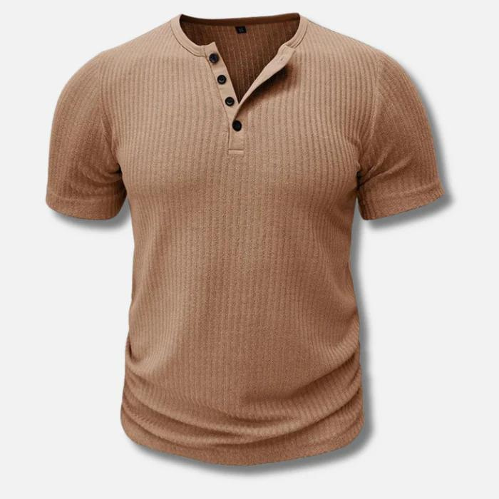Henley T-Shirt für Männer | Muscle Fit Design 4