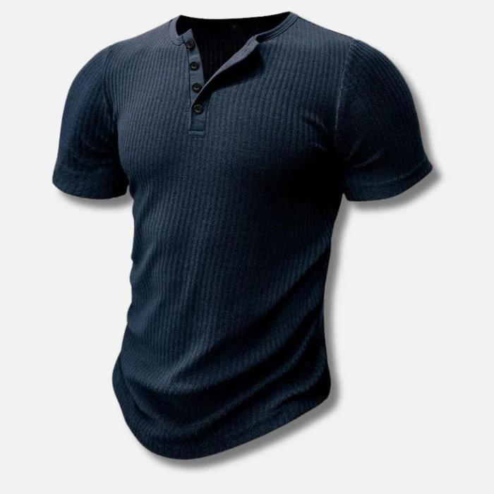 Henley T-Shirt für Männer | Muscle Fit Design 5