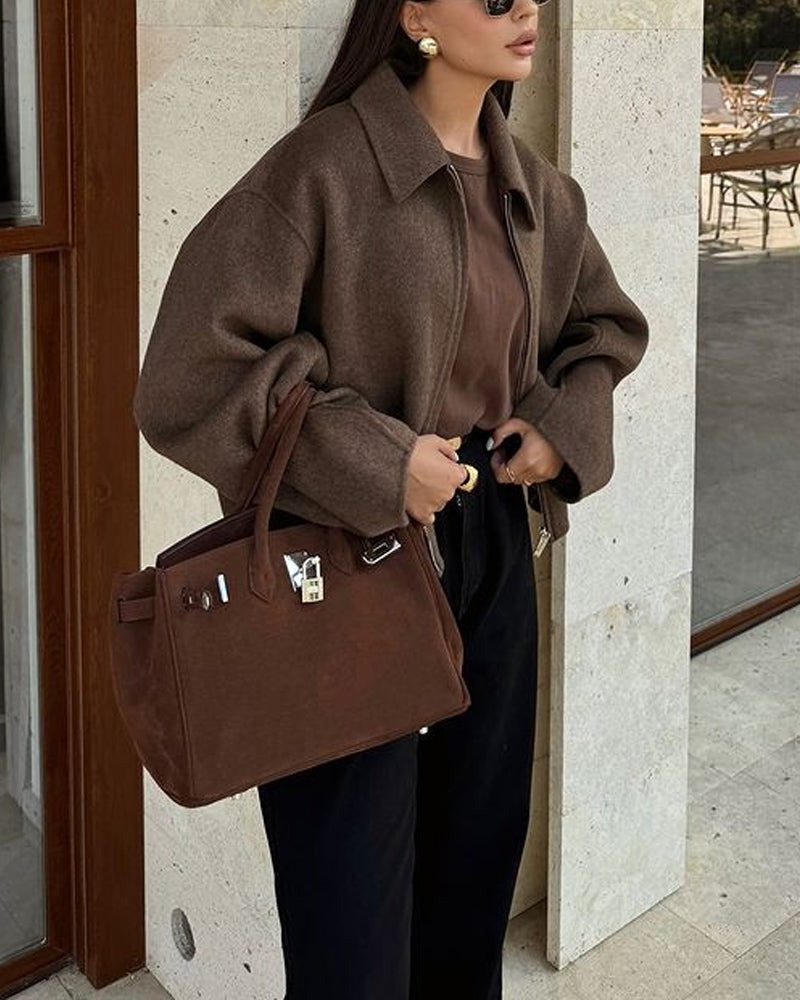 Herbstliche Oversized-Jacke für Frauen – Weiches Material, Chicer Look 8