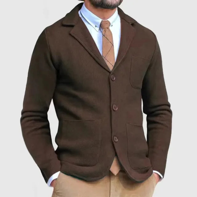 Luxuriöser Strickblazer für Herren Hause Lune