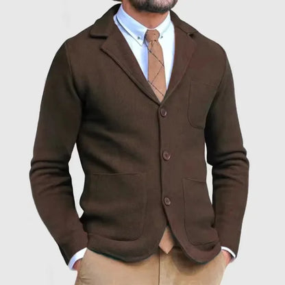Luxuriöser Strickblazer für Herren Hause Lune