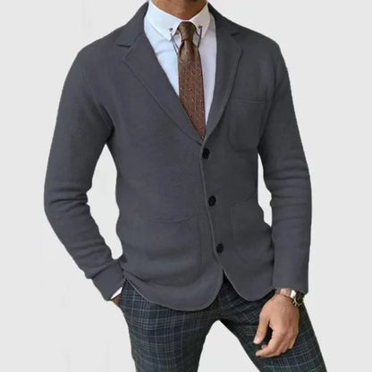 Luxuriöser Strickblazer für Herren Hause Lune
