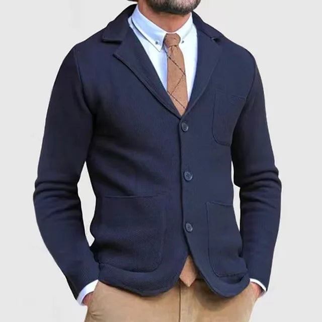 Luxuriöser Strickblazer für Herren Hause Lune
