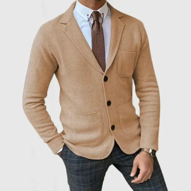 Luxuriöser Strickblazer für Herren Hause Lune