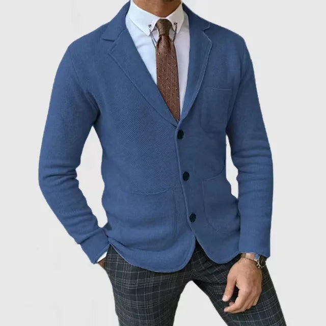 Luxuriöser Strickblazer für Herren Hause Lune