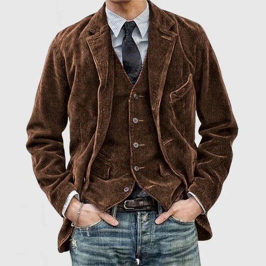 Herren Corduroy Jacke – Klassisches Design, Vielseitig 0
