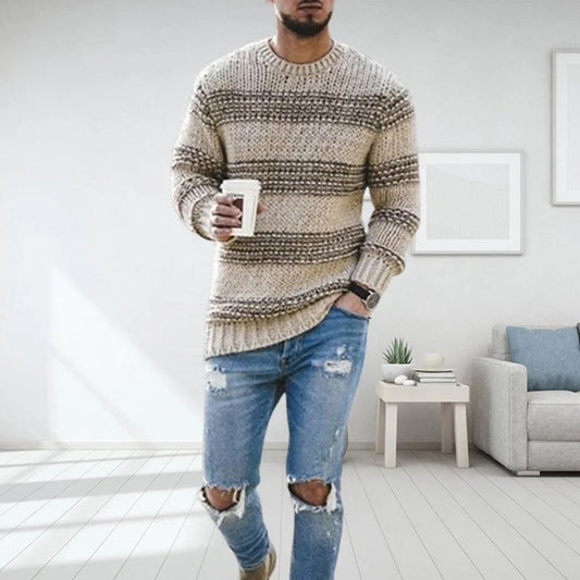 Herren Grobstrickpullover LANDYN – Norwegisches Design, Winterwarm 0