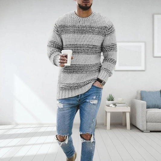 Herren Grobstrickpullover LANDYN – Norwegisches Design, Winterwarm 1
