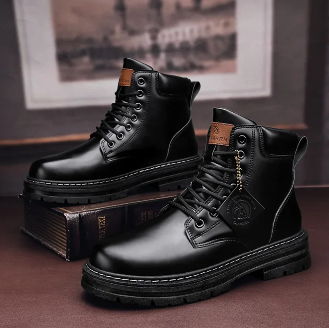 Herren Komfort Veterboots – Hochwertiges Leder, Antislip 2
