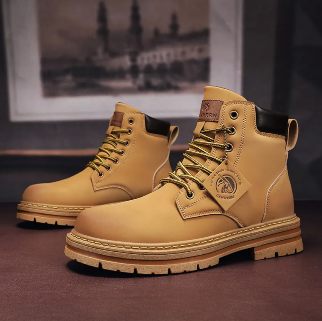 Herren Komfort Veterboots – Hochwertiges Leder, Antislip 5