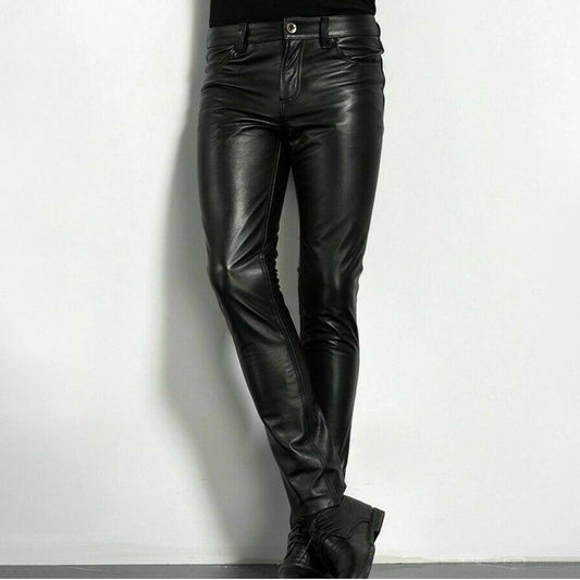 Herren Kunstleder Sommerhose - Modische Passform, Vielseitig 1