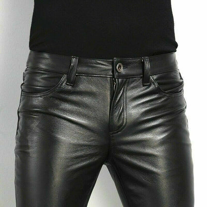 Herren Kunstleder Sommerhose - Modische Passform, Vielseitig 3