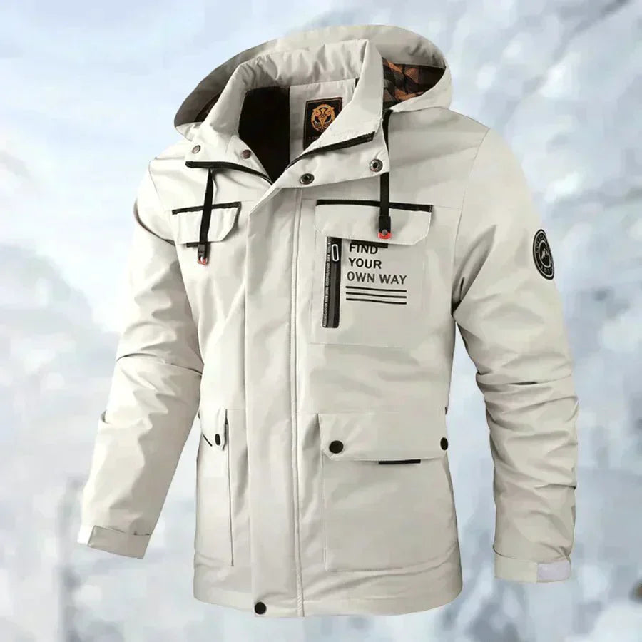 Herren Winterjacke – Wetterfestes Design mit Isolierender Füllung, Modern 0