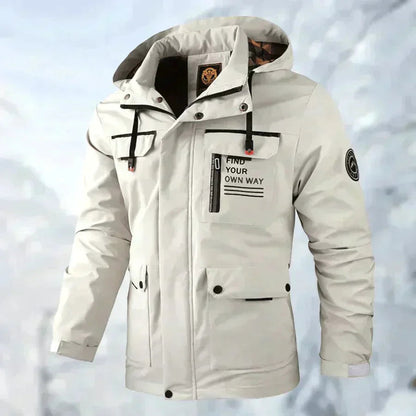 Herren Winterjacke – Wetterfestes Design mit Isolierender Füllung, Modern 0