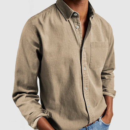 Herren | Casual Baumwoll Herrenhemd Langarm für Sommer und Alltag 5