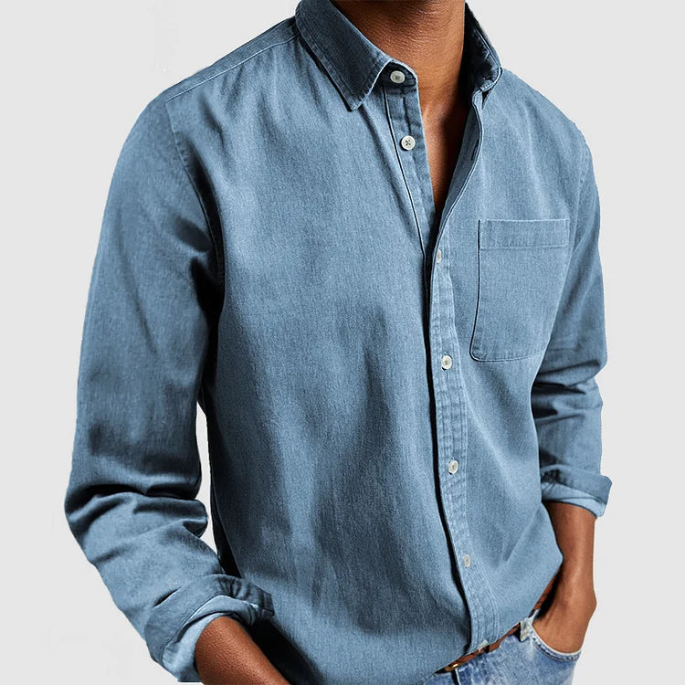 Herren | Casual Baumwoll Herrenhemd Langarm für Sommer und Alltag 7
