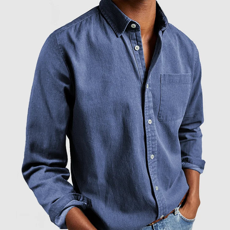 Herren | Casual Baumwoll Herrenhemd Langarm für Sommer und Alltag 8