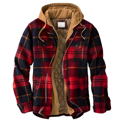 Herrenjacke Riche – Kapuzenjacke mit Karomuster, Warm gefüttert 5