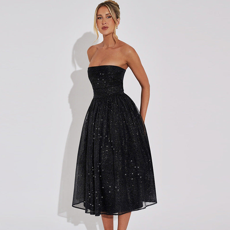 Isabeau | Festliches Damenkleid mit Subtilen Pailletten für Hochzeitsgäste 4