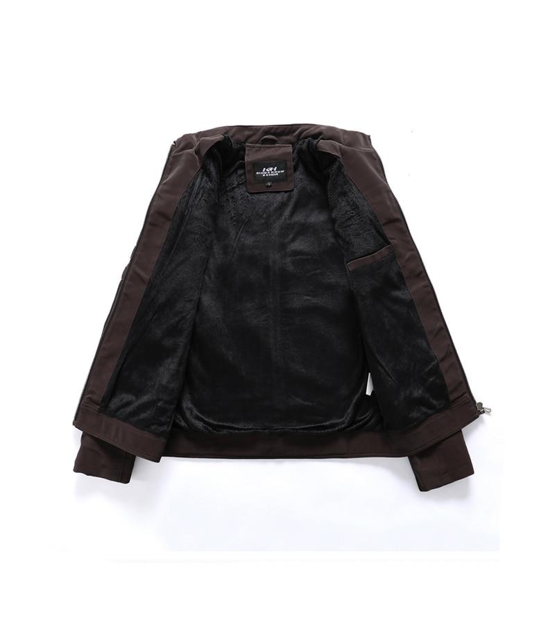 Jakob | Hochwertige Motorradjacke Herren aus PU-Leder mit Stehkragen für Herbst und Winter 7