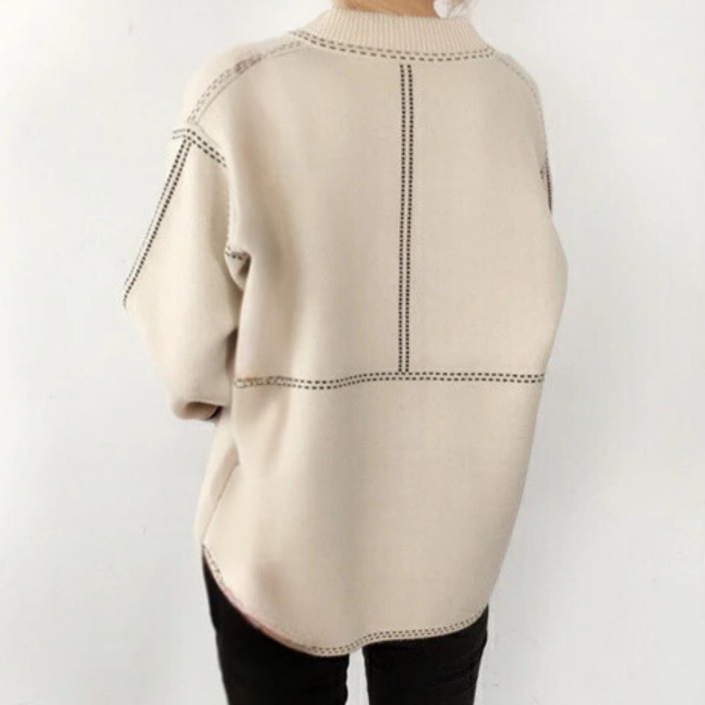 Jane Strickjacke für Damen – Hochwertige Polyesterfaser, Klassisches Design 2