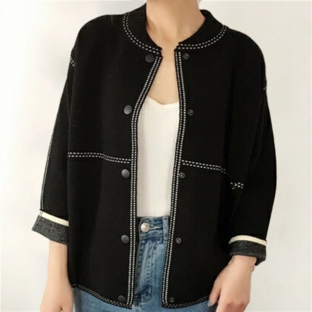 Jane Strickjacke für Damen – Hochwertige Polyesterfaser, Klassisches Design 4