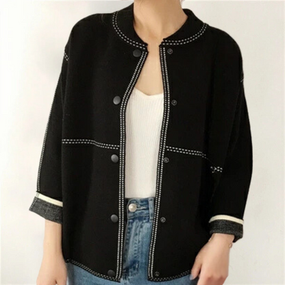 Jane Strickjacke für Damen – Hochwertige Polyesterfaser, Klassisches Design 4