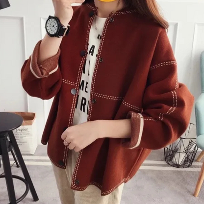 Jane Strickjacke für Damen – Hochwertige Polyesterfaser, Klassisches Design 5