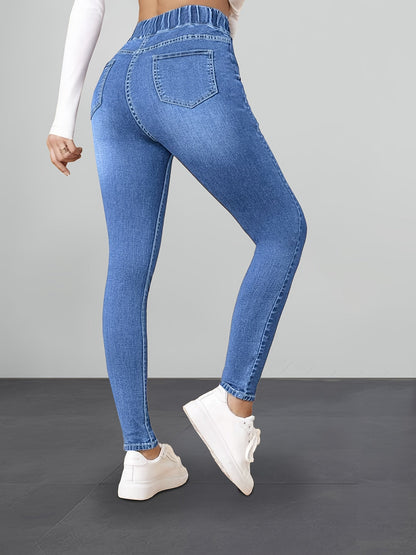 Jegging mit elastischer Taille – Denim-Look und optimaler Tragekomfort 2