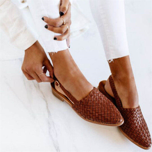 Jenica Slingback Ballerinas Damen – Geflochtenes Design, Bequem und Elegant 0