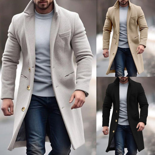 Joop Herren Mantel Schwarz – Klassischer Lange Wintermantel, Hochwertige Materialien 1