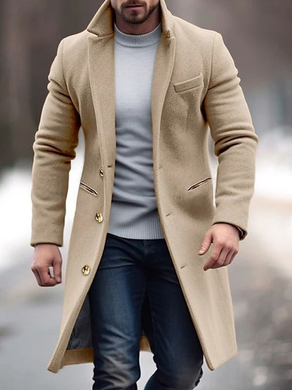 Joop Herren Mantel Schwarz – Klassischer Lange Wintermantel, Hochwertige Materialien 2