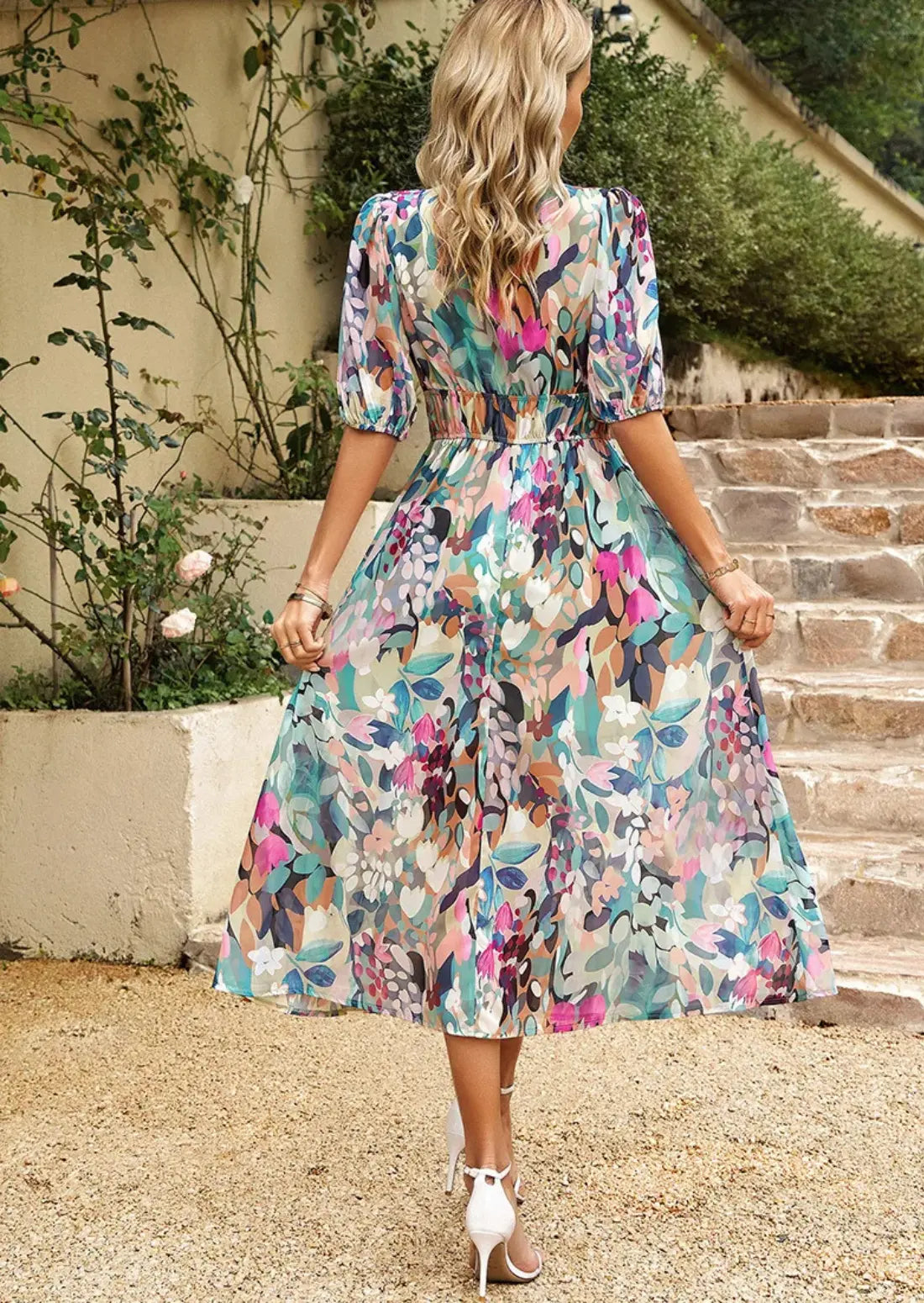 Julie | Luxus Maxi-Jurk Mit Blumenmuster Für Elegante Anlässe 2