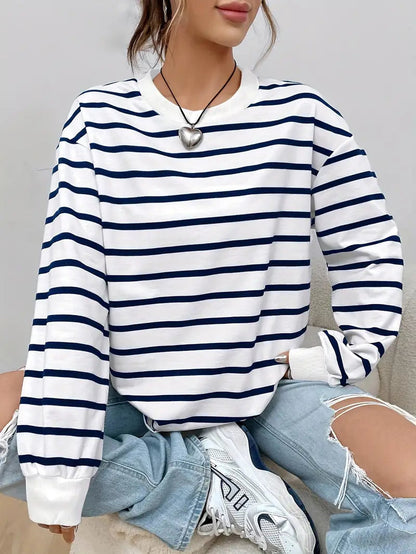 Kaatje Gestreiftes Sweatshirt für Damen – Zeitloses Design, Bequem 5