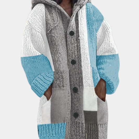 Karyme Damen Strickjacke – Weiches Acryl, Kapuze, Vielseitig 1