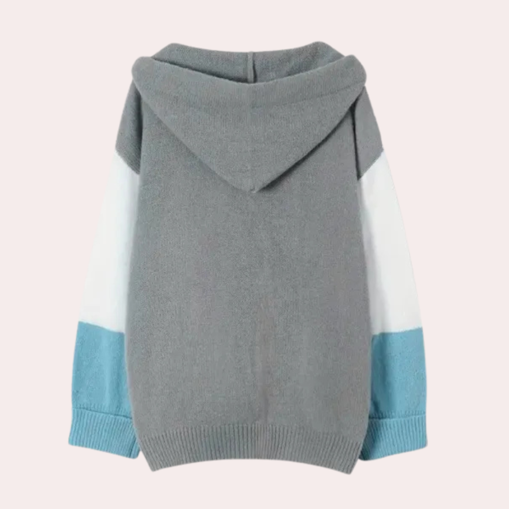 Karyme Damen Strickjacke – Weiches Acryl, Kapuze, Vielseitig 2