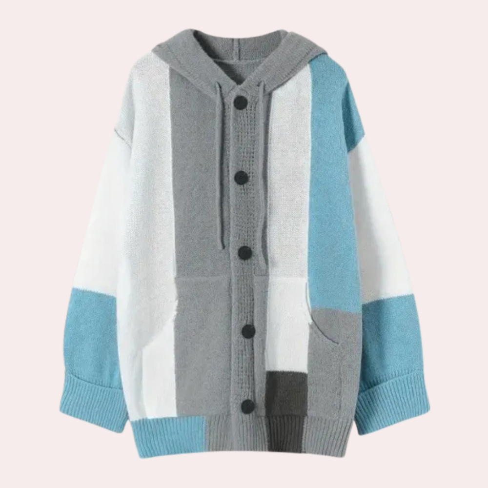Karyme Damen Strickjacke – Weiches Acryl, Kapuze, Vielseitig 5