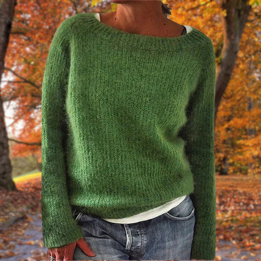 Klassischer Damenpullover – 100% Merinowolle, Warm und Vielseitig 1