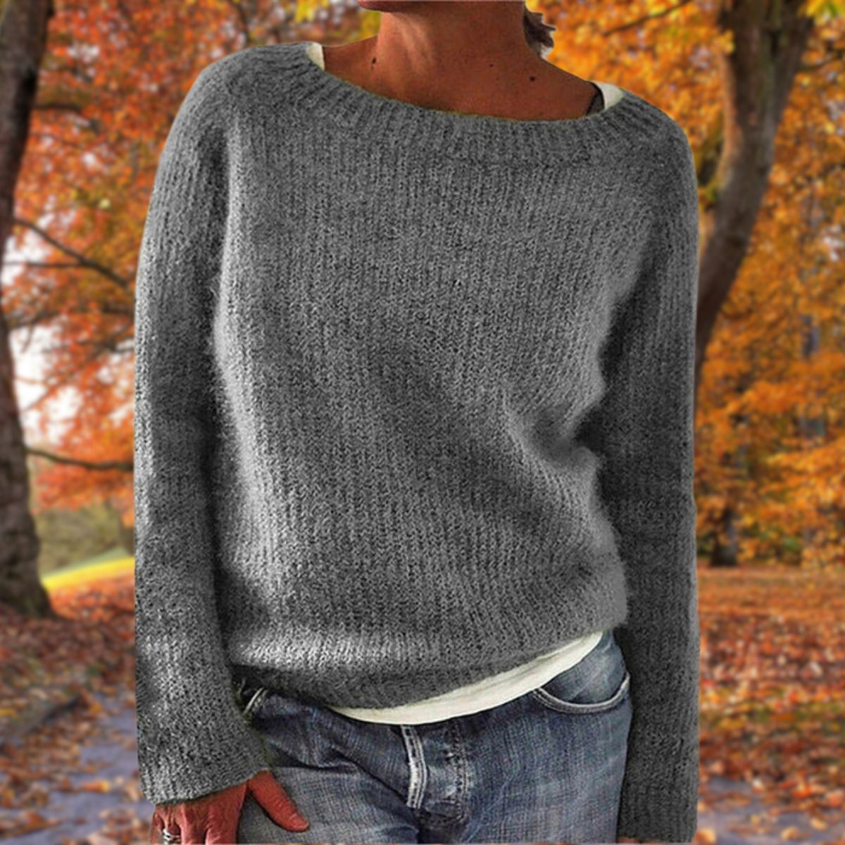 Klassischer Damenpullover – 100% Merinowolle, Warm und Vielseitig 2