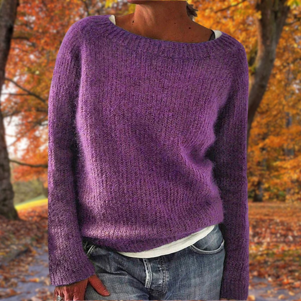 Klassischer Damenpullover – 100% Merinowolle, Warm und Vielseitig 6