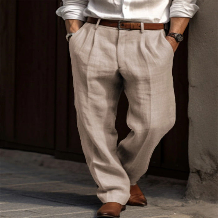 Klaus | Herren Leinenhose – Leichte und Bequeme Hose für Sommer Eleganz 0