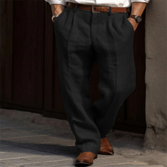 Klaus | Herren Leinenhose – Leichte und Bequeme Hose für Sommer Eleganz 1